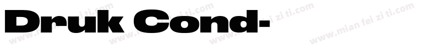 Druk Cond字体转换